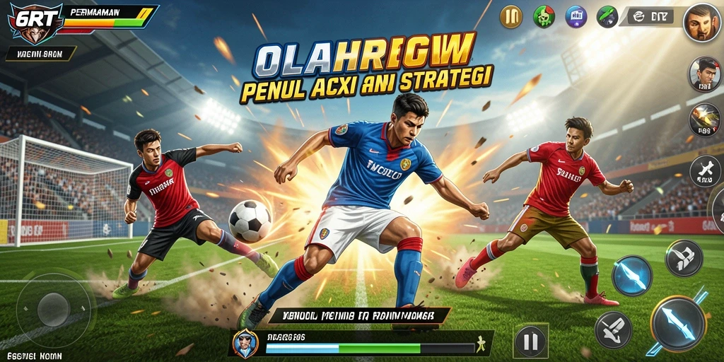 Tampilan gameplay seru dalam 6RT dengan aksi olahraga yang menegangkan.