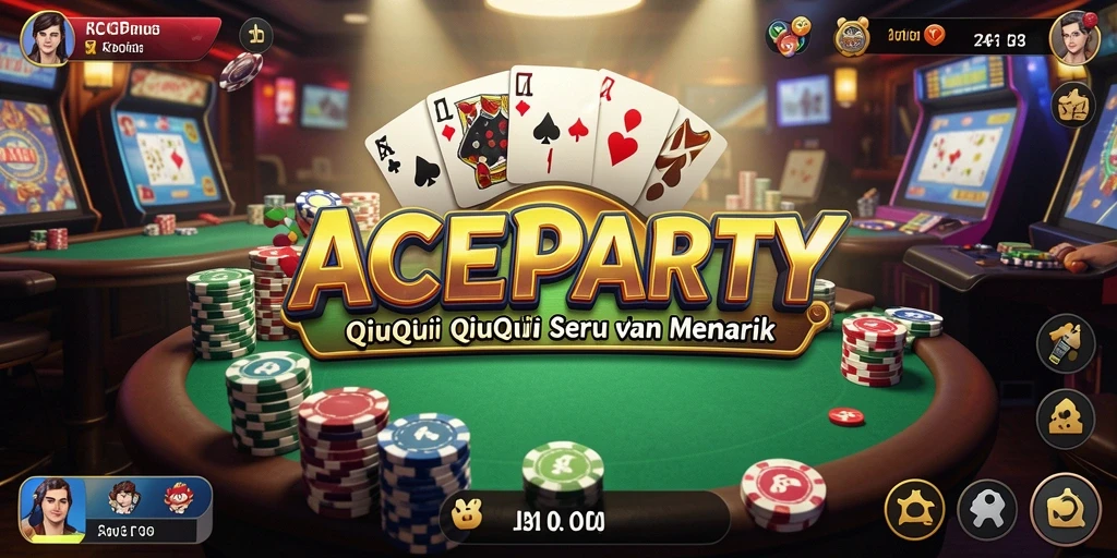Gameplay QiuQiu yang seru di ACEPARTY.