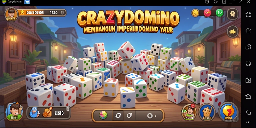 Tampilan menarik dari gameplay <strong>CRAZYDOMINO</strong> yang penuh strategi.