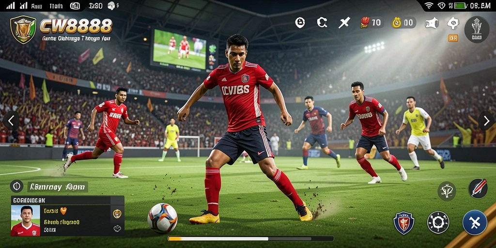 Screenshot CW8888 menampilkan gameplay seru dalam olahraga.