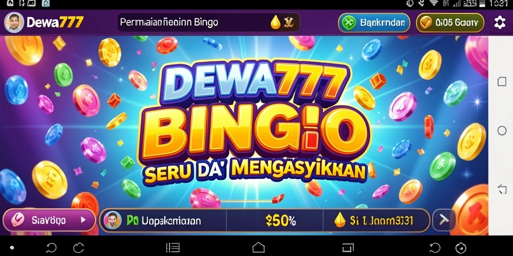 Tampilan seru gameplay Bingo di DEWA777 yang menggugah selera.