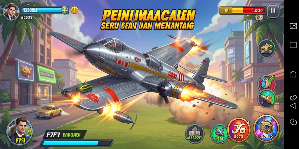 Gameplay seru dari F7F7 dengan tantangan menarik di layar.