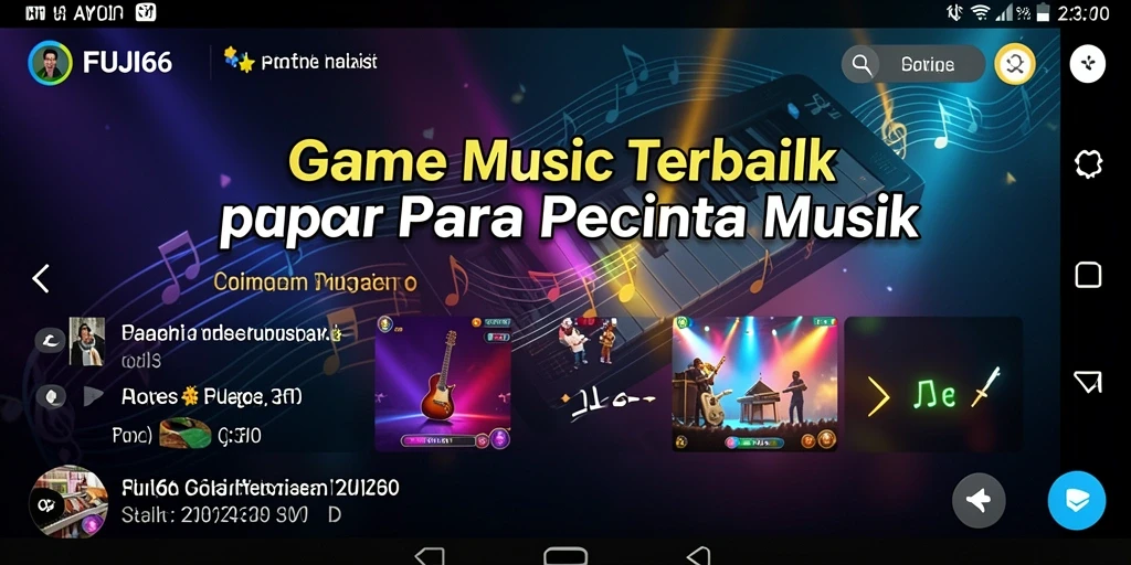 Tampilan gameplay FUJI66 dengan nuansa musik yang menghibur.
