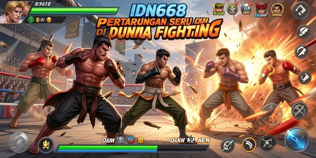 Tangkapan layar gameplay <strong>IDN668</strong> yang menampilkan pertarungan menegangkan.
