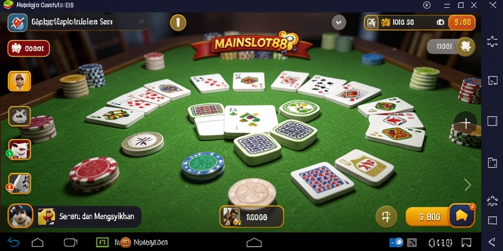 Tampilan seru gameplay Gaple di MAINSLOT88.