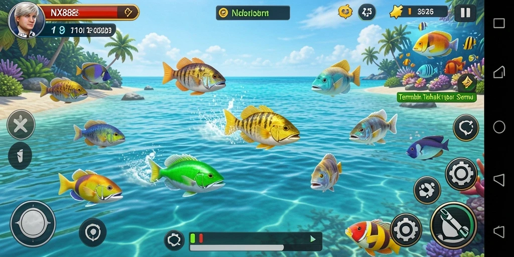 Gameplay seru menembak ikan di NX888 dengan grafis menakjubkan.