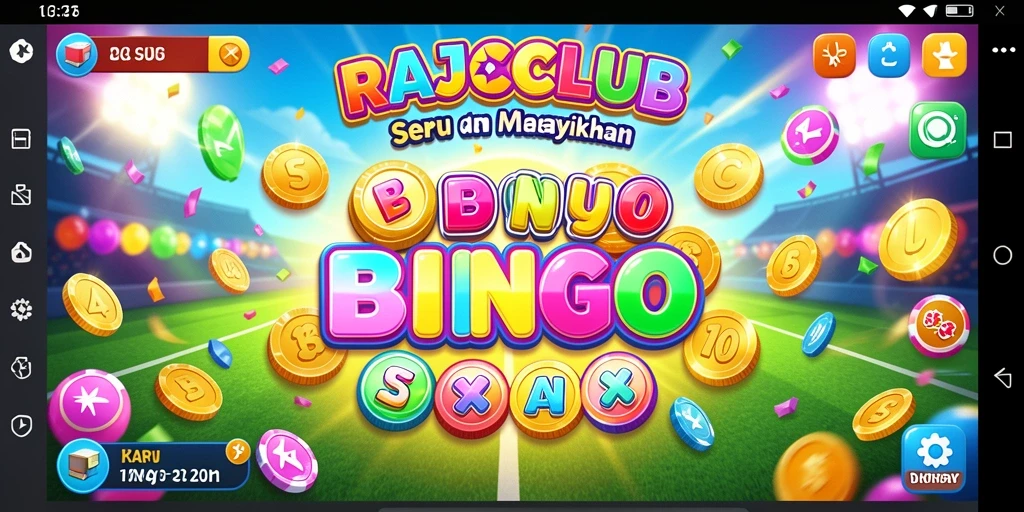 Gambaran visual game Bingo RAJACLUB yang menarik.