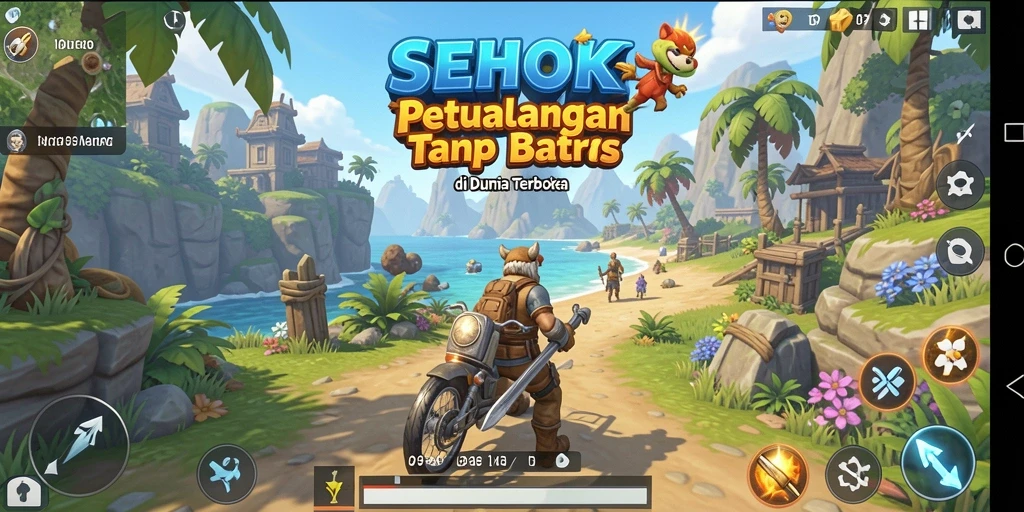 Tampilan gameplay SEHOKI yang menakjubkan di dunia terbuka.