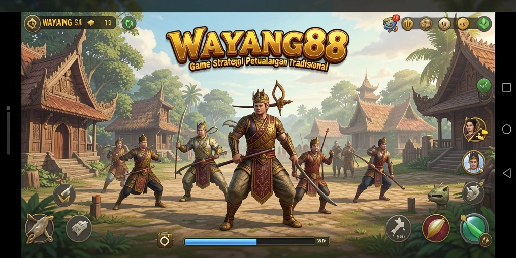 Tangkapan layar utama WAYANG88 menampilkan aksi gameplay yang seru.